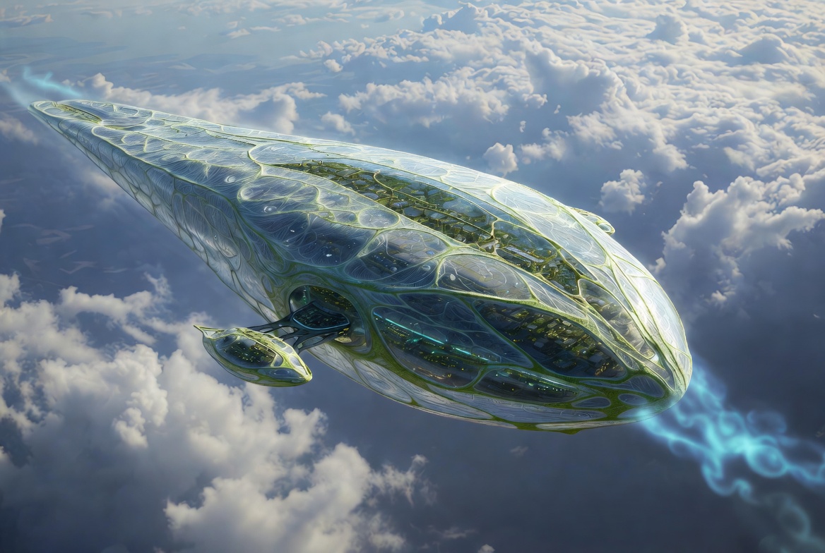 Bio-organic interpretation of a modular flying city