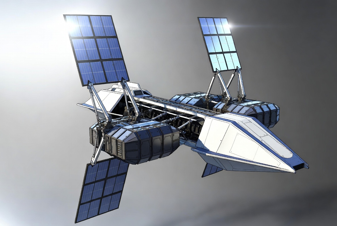 Compact solar-equipped Mini-Scout spacecraft concept