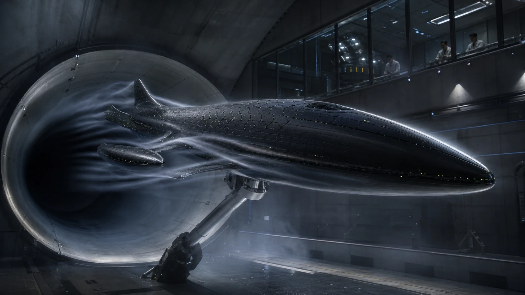 Subscale AETHER atmospheric demonstrator in a large wind tunnel